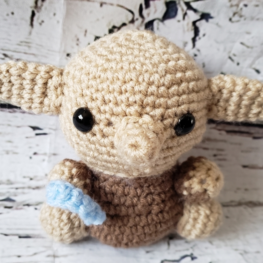 Crochet Chibi Dobby Amigurumi - Picture 8 of 8